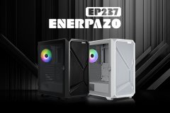 安耐美推出 ENERPAZO EP237 机箱:磁吸钢化玻璃侧板、黑白双色可选